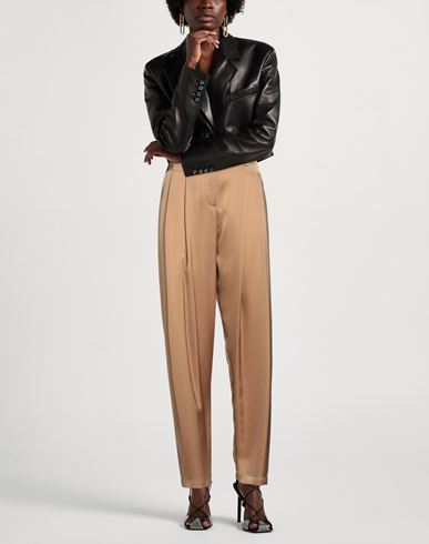Woman Pants Sand Size 4 Triacetate, Cupro