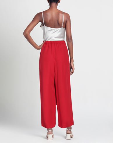Woman Pants Red Size 4 Silk