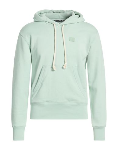 Man Sweatshirt Light green Size L Cotton
