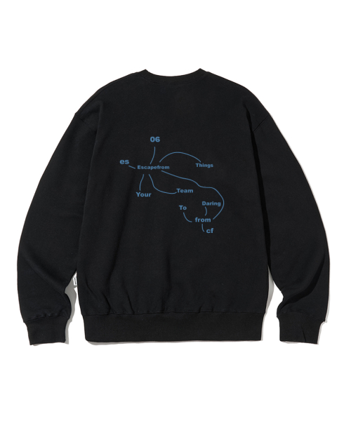 Initial Map Print Sweatshirt