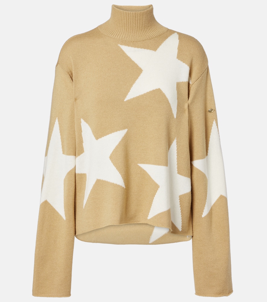 Wool-blend turtleneck sweater
