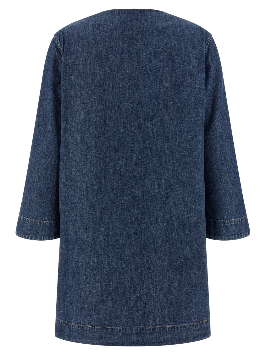 Blue VGold Dress