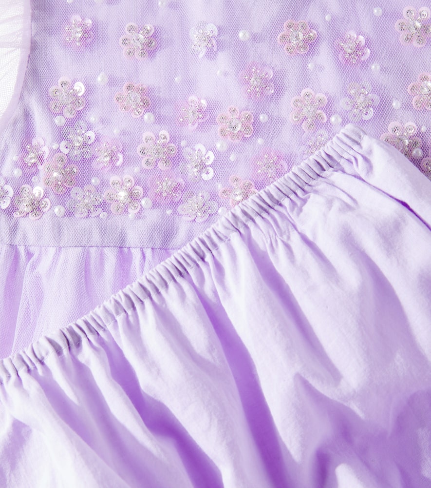 Baby Orchid Radiance set of dress and bloomers
