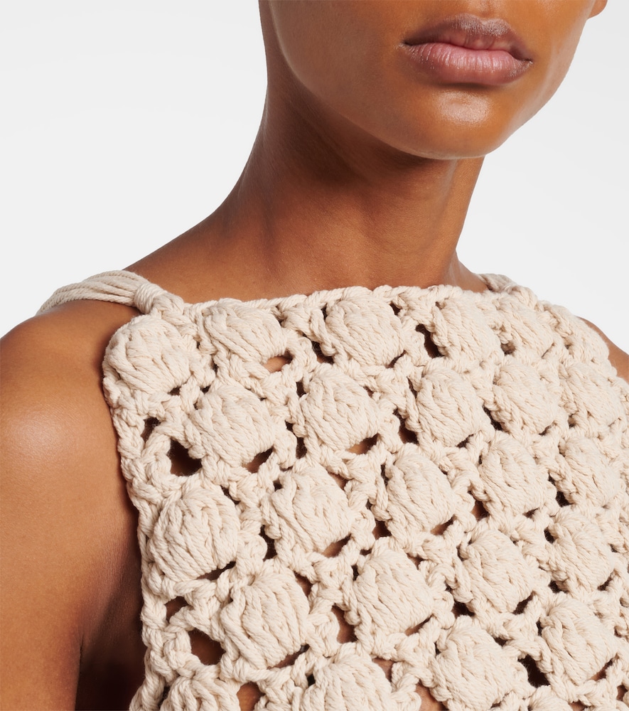 Crochet cotton crop top