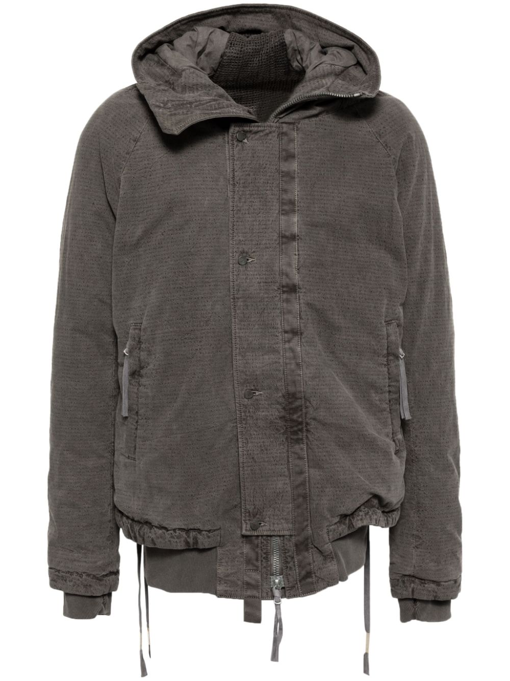 Hooded padded jacket - Grey