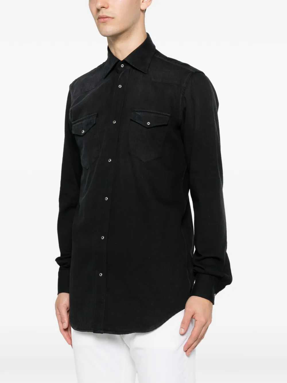 Chemise Sartorio Napoli avec boutons argenté