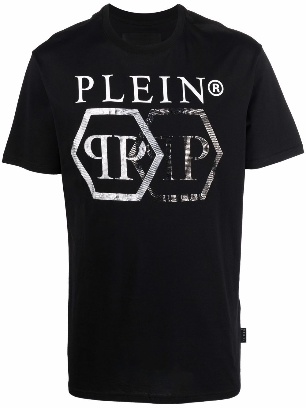 Hexagon crystal logo T-shirt - Black