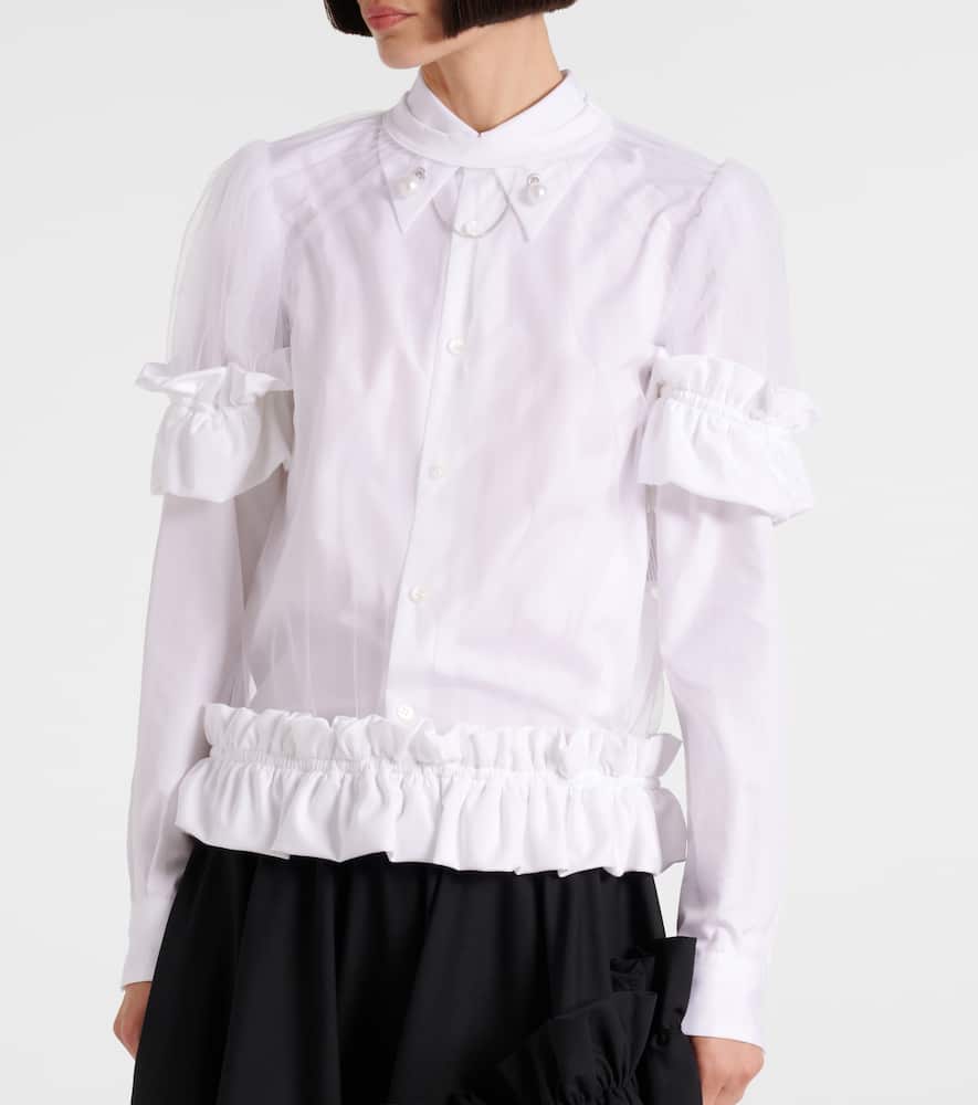 Sheer tulle top