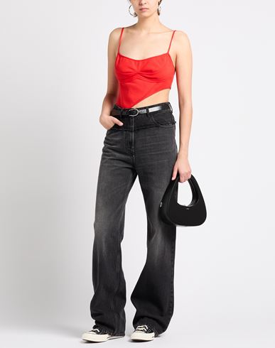 Mugler Woman Bodysuit Red Size XS Viscose, Polyester