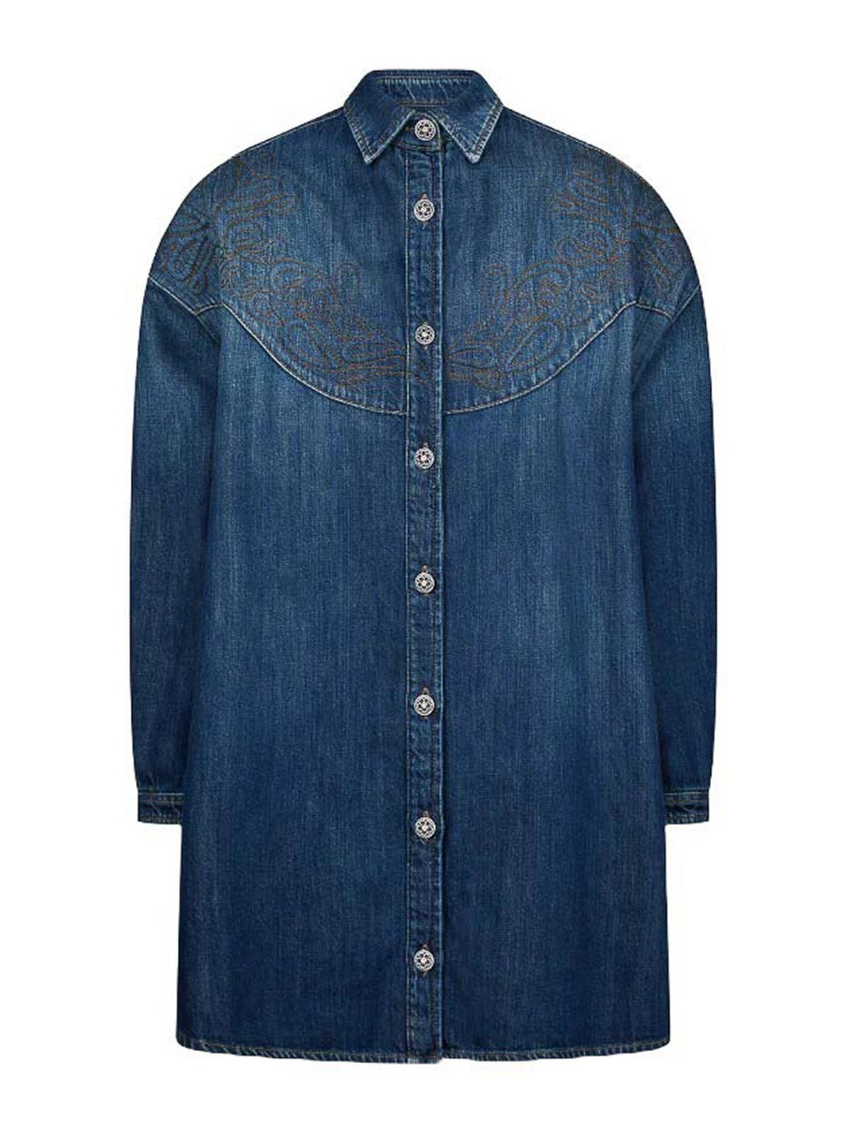 Fixed Denim Over Dress