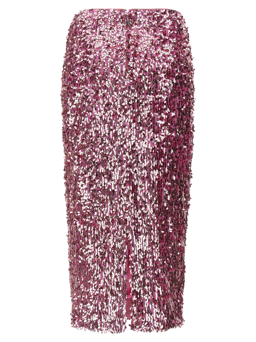 Pink All-over Sequins Skirt