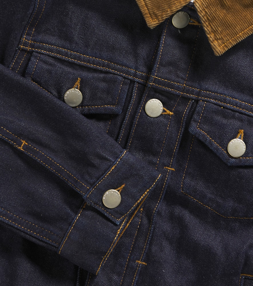 Eddis corduroy-trimmed denim jacket