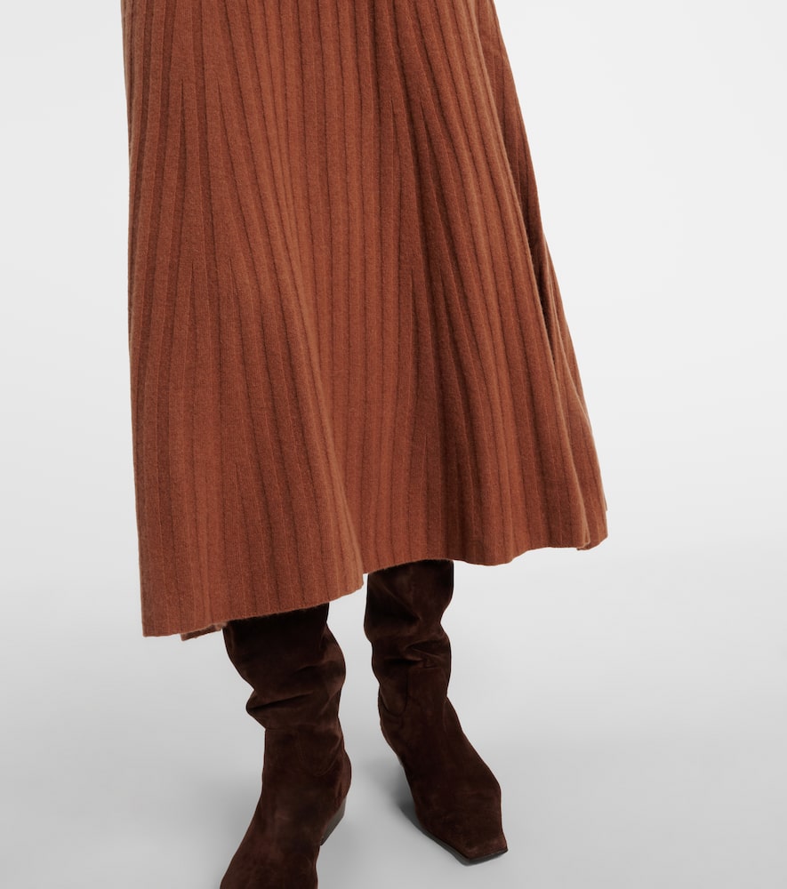 Gia ribbed-knit wool and cashmere maxi dress