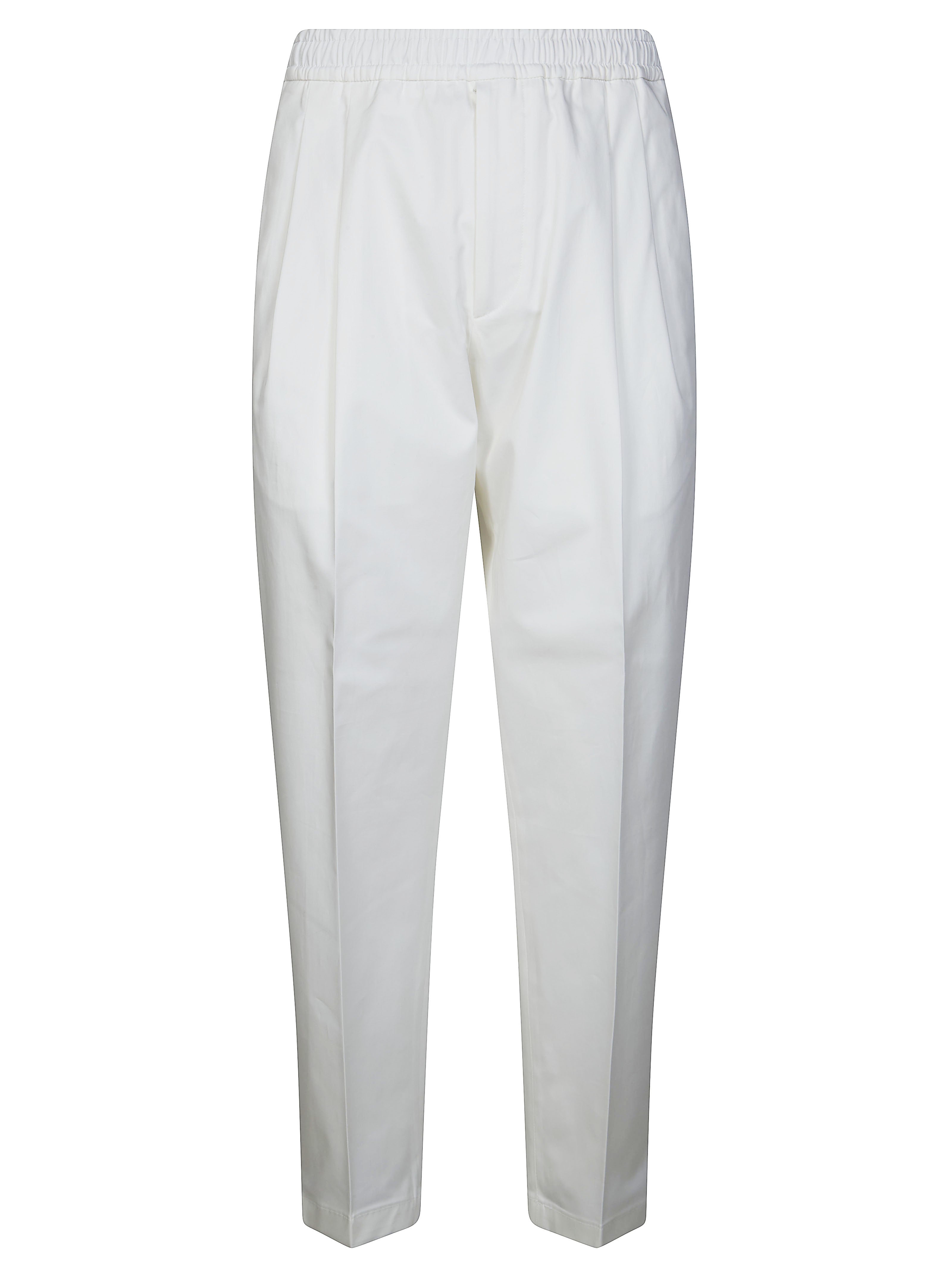 Elastic Waist Trousers with Pleats - SS26