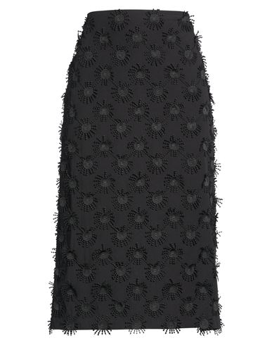 Woman Midi skirt Black Size 2 Polyester, Cotton