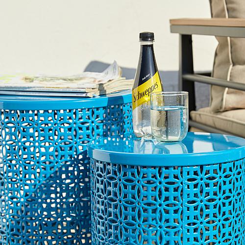 Metal Garden Stools/ Planter Stands/ Accent Tables Set of