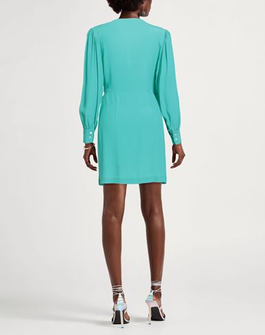 Woman Mini dress Turquoise Size 4 Acetate, Silk