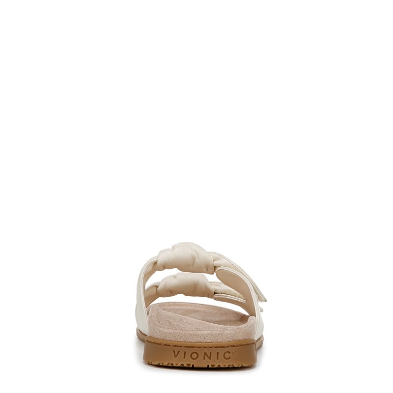 Women's Elara Slide Sandals (Ivory Leather)