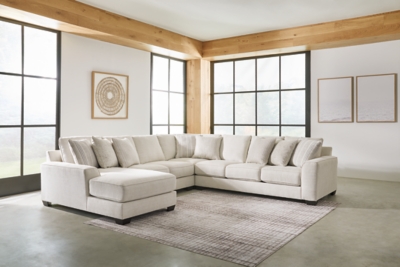 Lerenza 4-Piece Sectional with Chaise, Birch