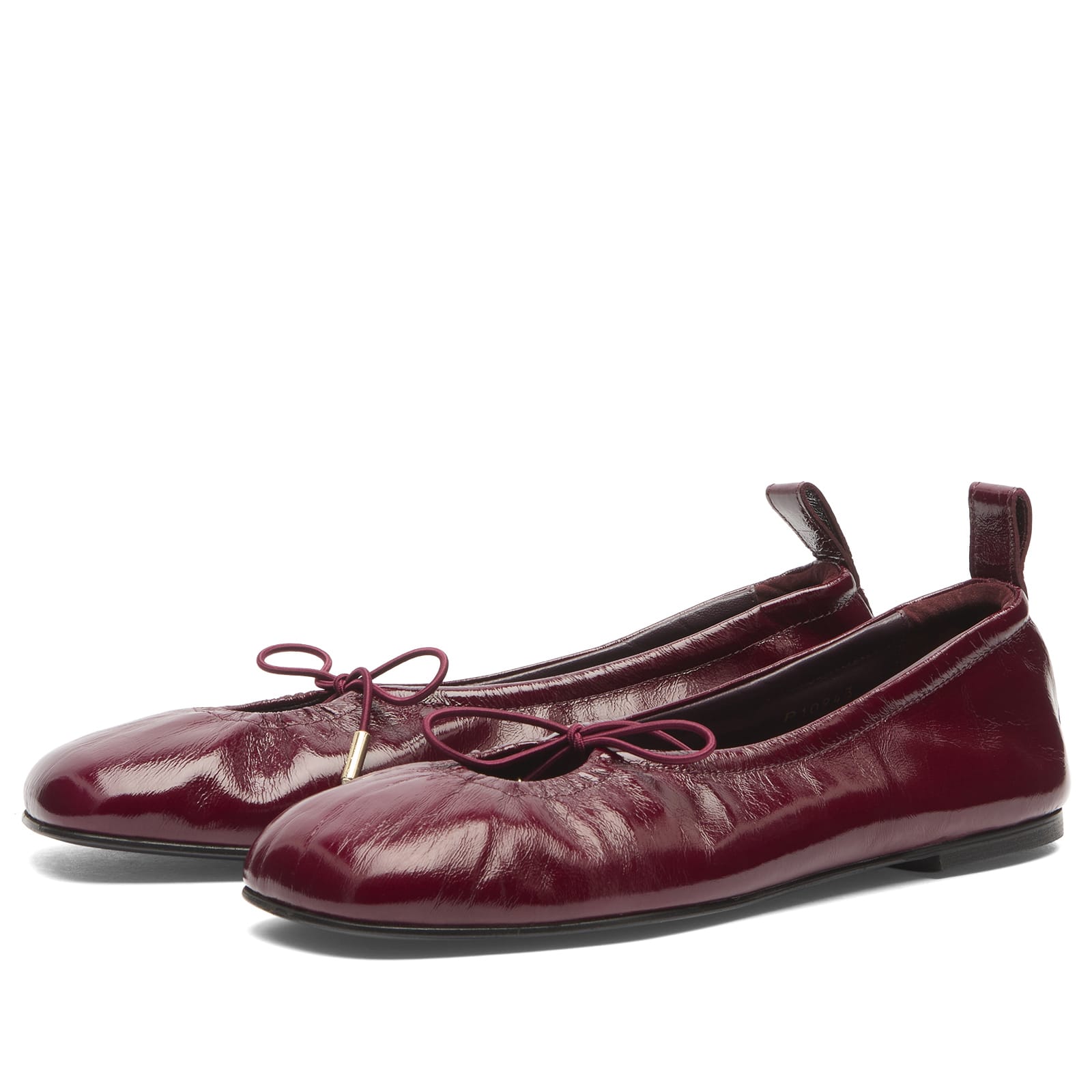 Women's Rosalind Burgundy Patent Leather Ballet Flats in Onix Burgundy