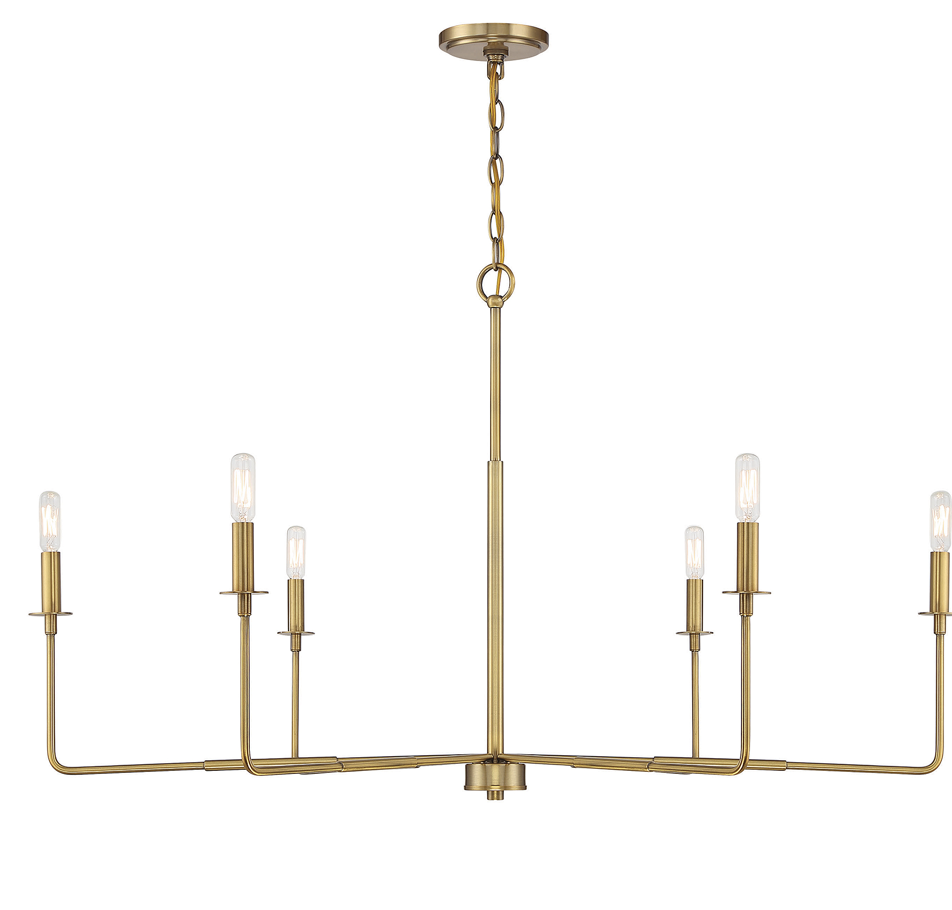 Savoy House Salerno 6-Light Chandelier in Warm Bras