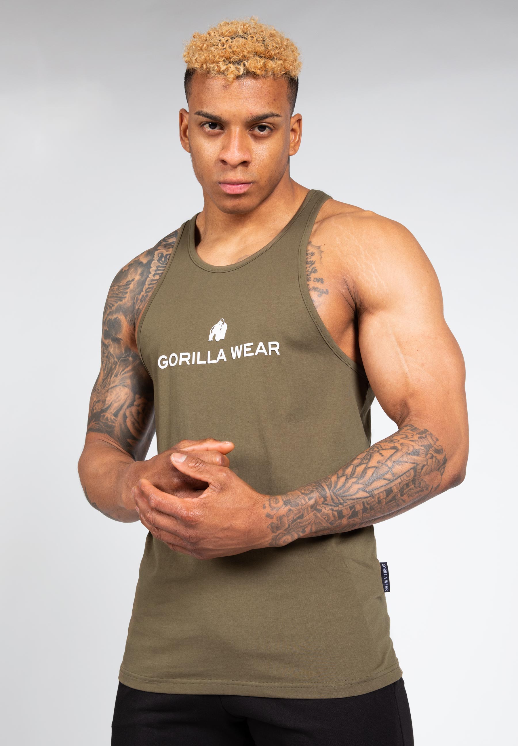 Carter Stretch Tank Top - Army Green