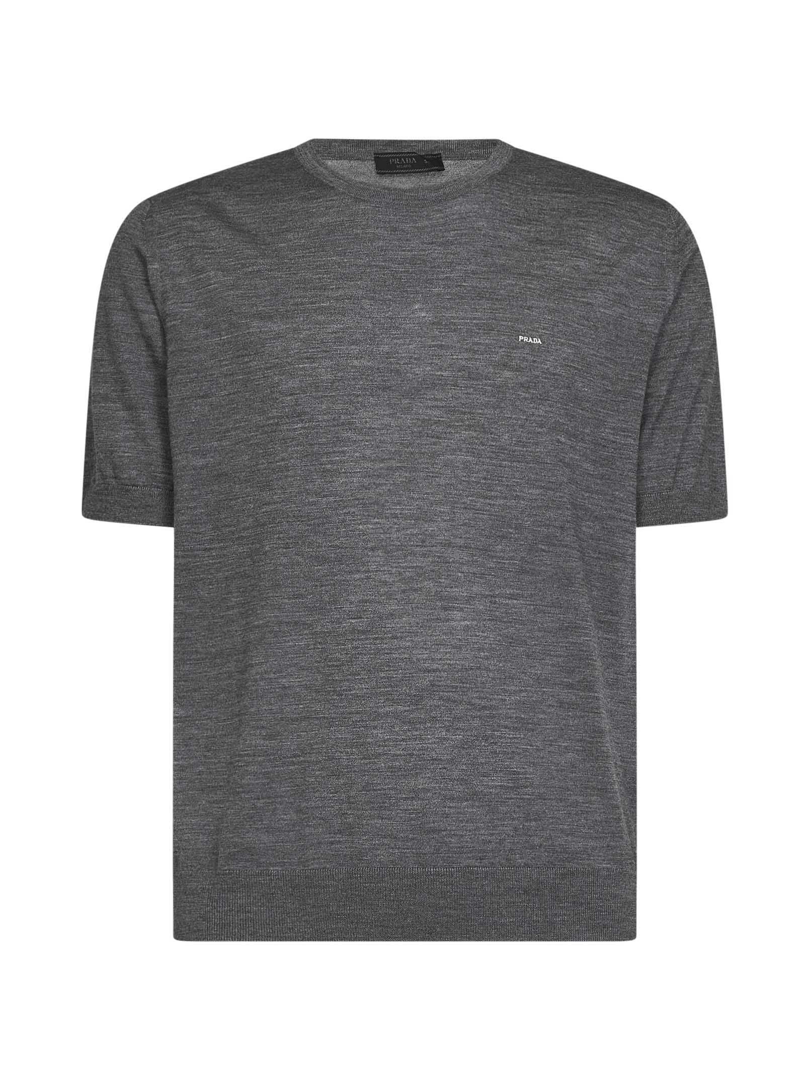 Virgin Wool Crewneck Sweater — Gray
