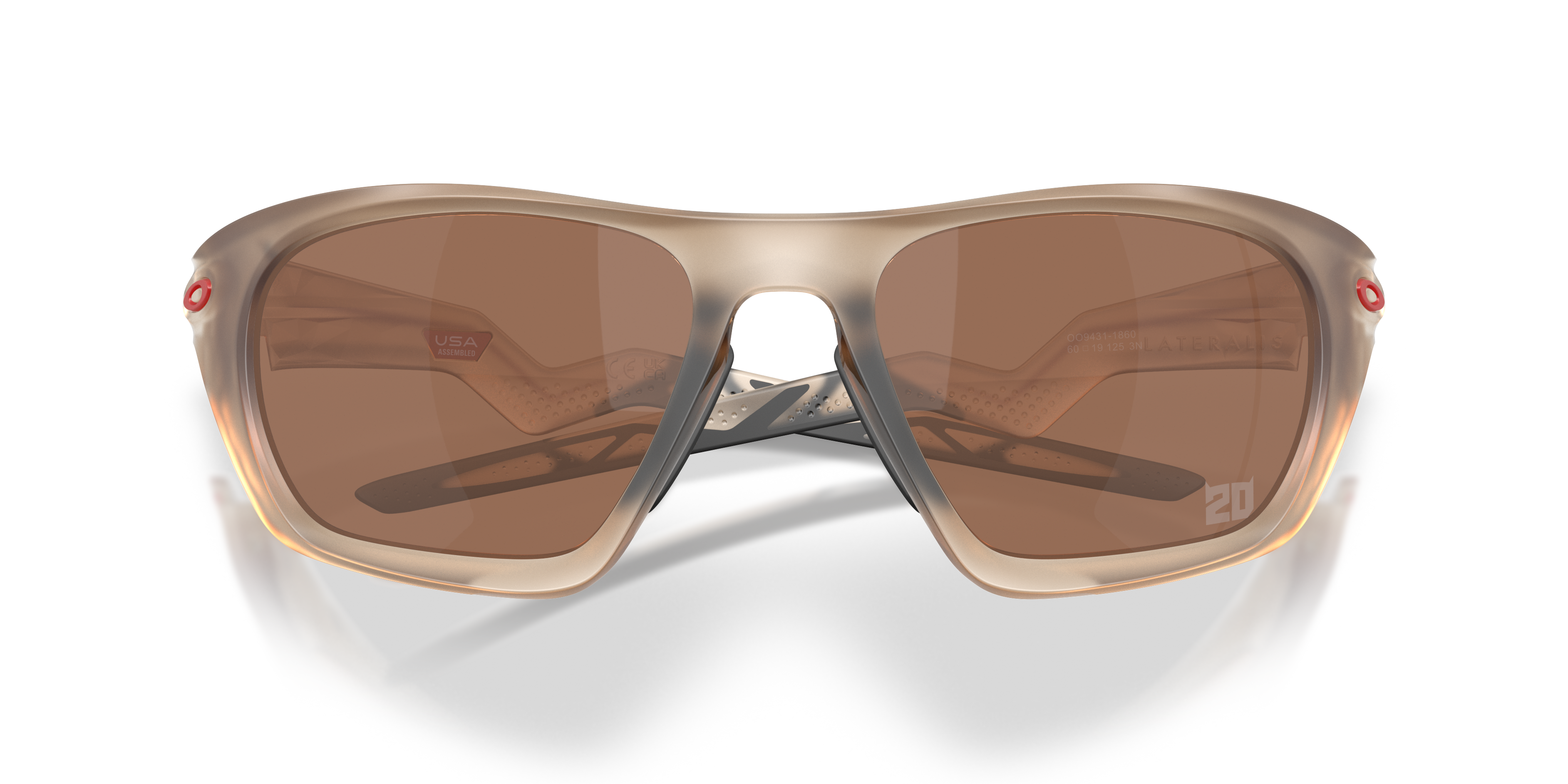 Oakley Man Oakley OO9431 LATERALIS 943118 Sunglasses O_Matter Beige Brown Squared Norma