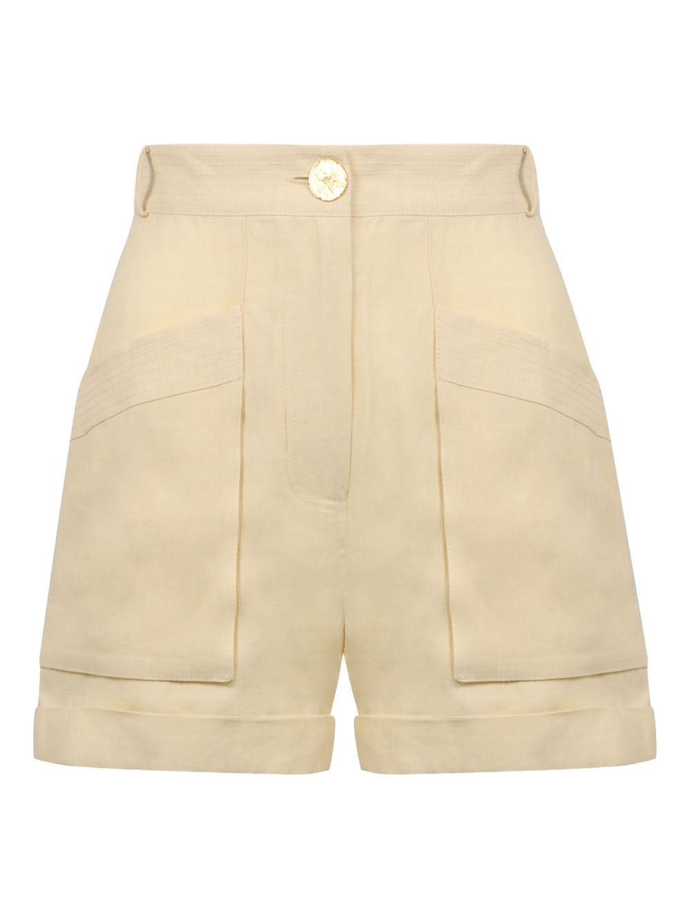 Pleated utility shorts - Neutrals
