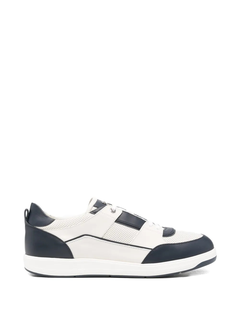Perforated Calf Leather Sneaker — White