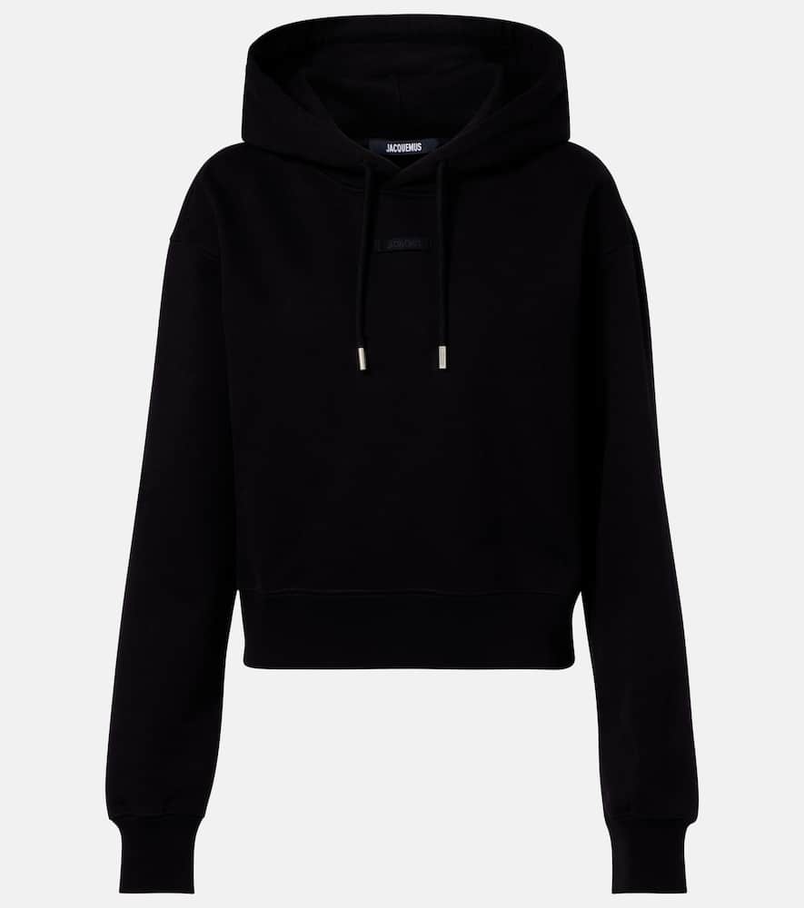 Logo cotton jersey hoodie
