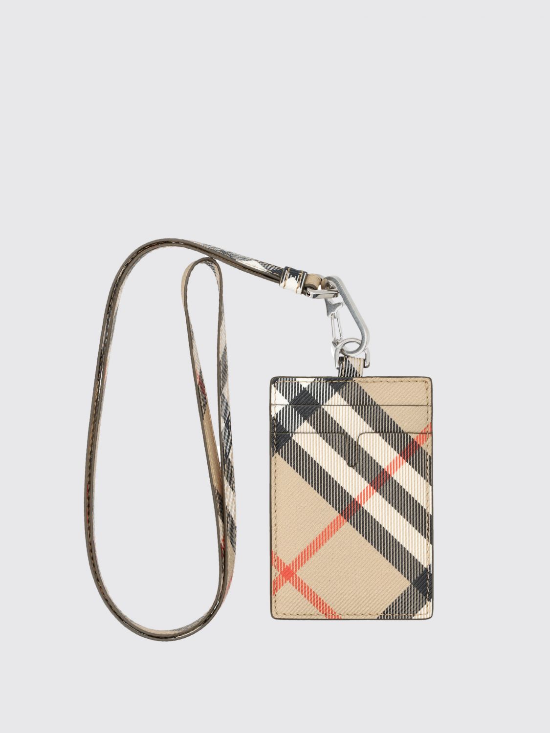 Check Lanyard card holder - Neutrals