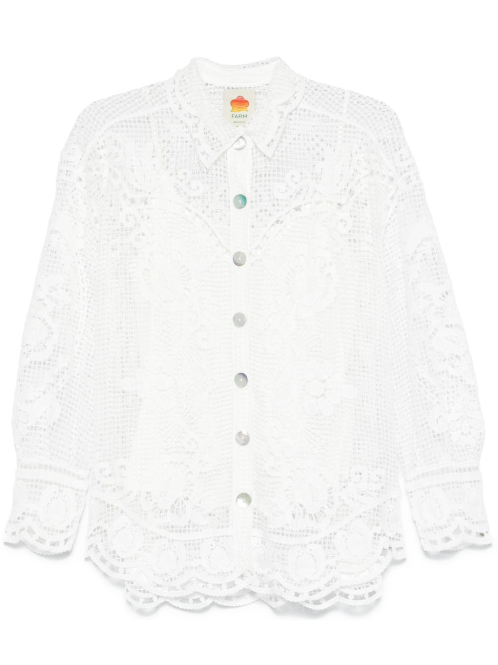 Broderie-anglaise shirt - White