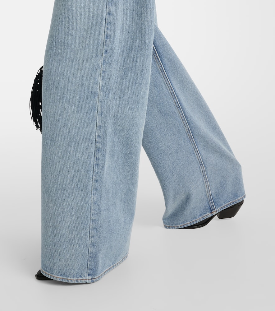 Lemony wide-leg jeans