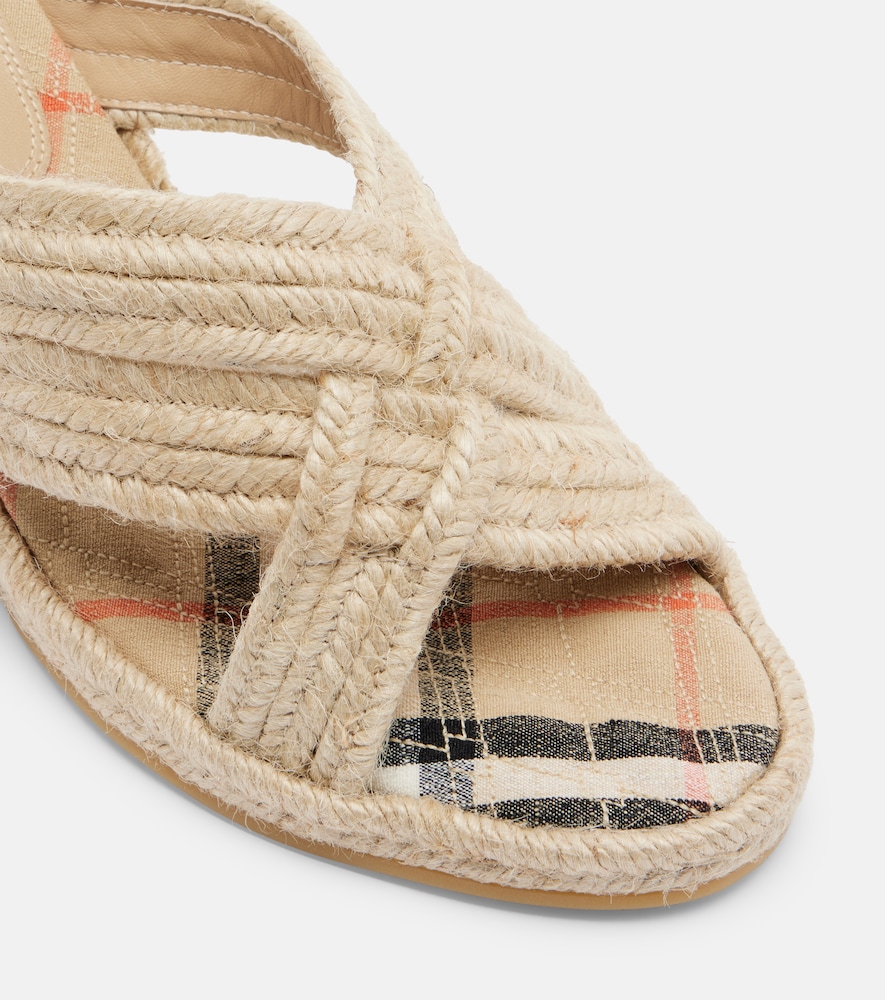 Woven espadrille wedges