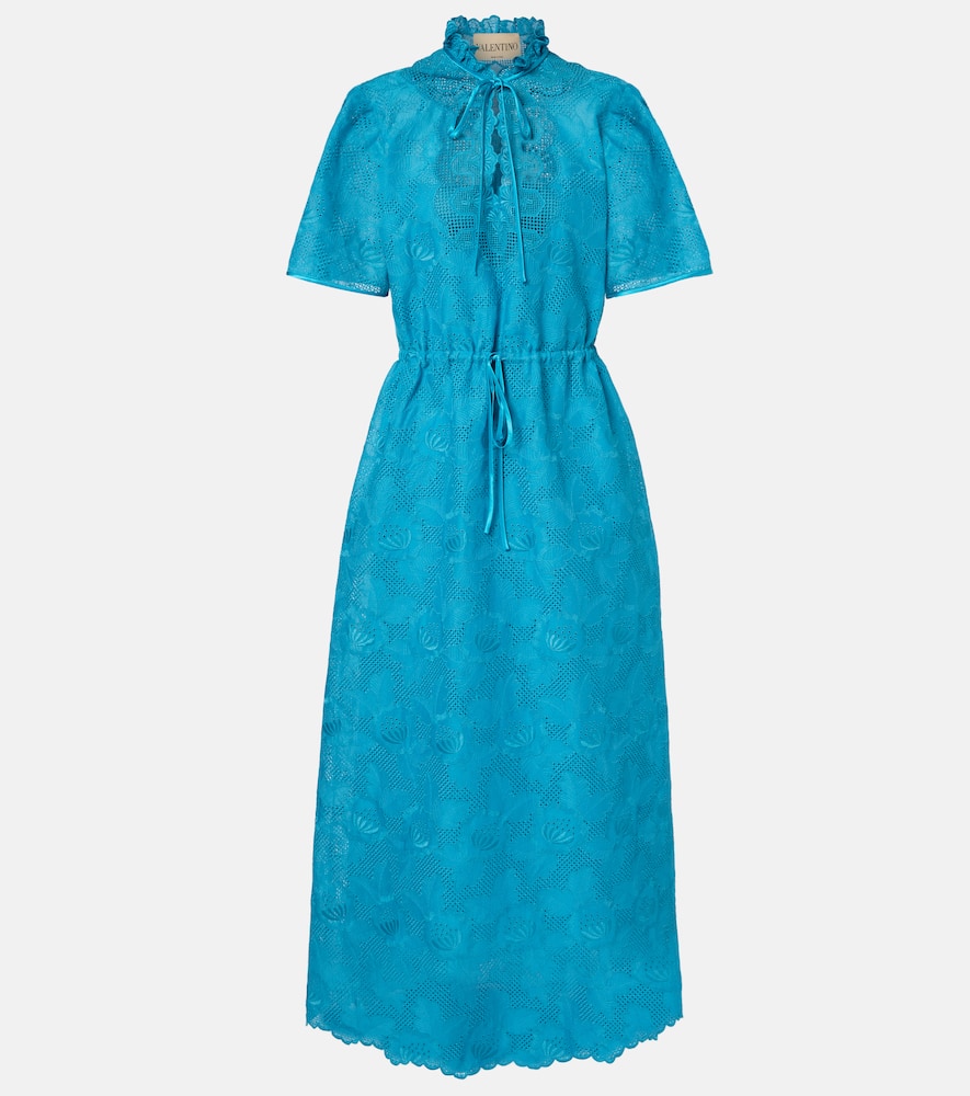 Cotton lace maxi dress
