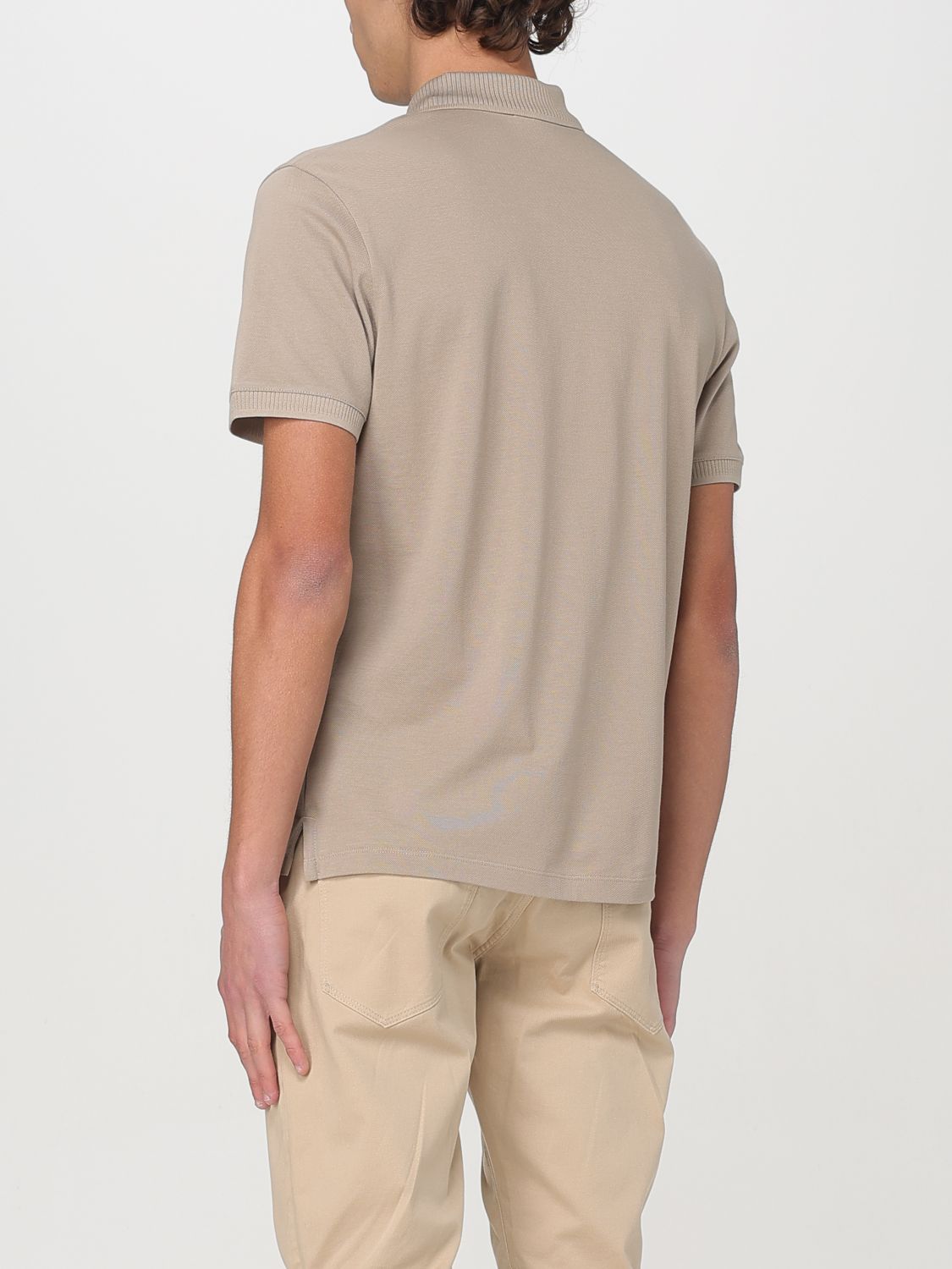 Polo Shirt Men color Beige