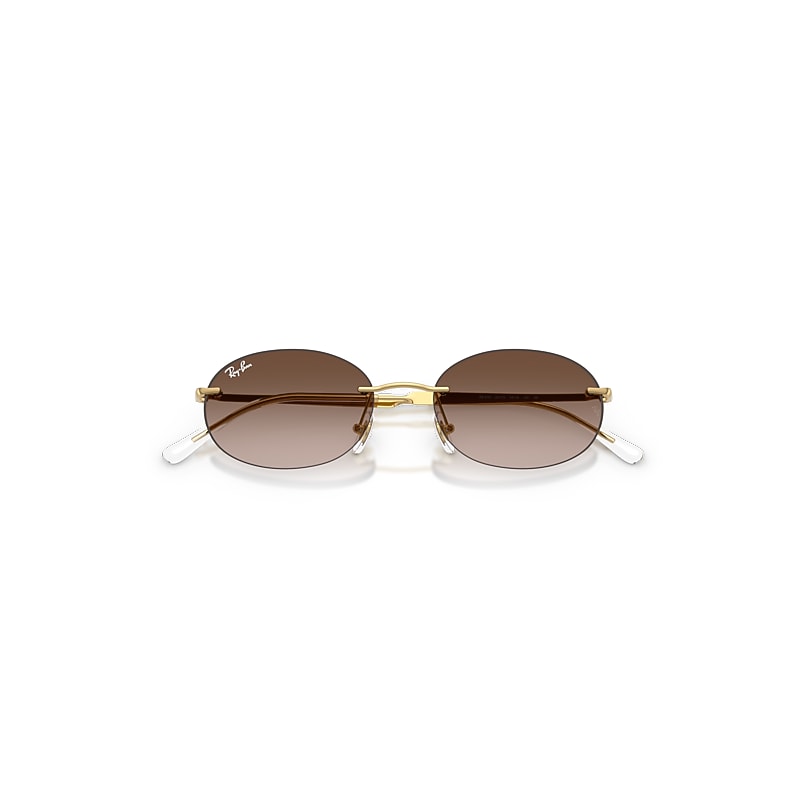 Ray-Ban Rb3767 Sunglasses Arista Gold Frame Brown Lense