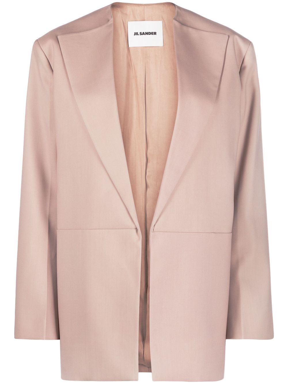 Open-front tailored jacket - Neutrals