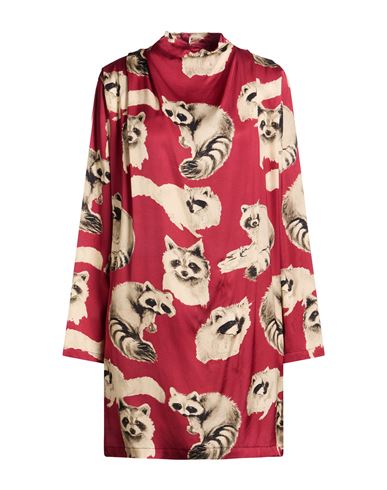 Woman Mini dress Brick Size 4 Viscose