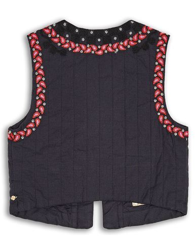 Kid Girl Tailored Vest Midnight blue Size 10 Organic cotton