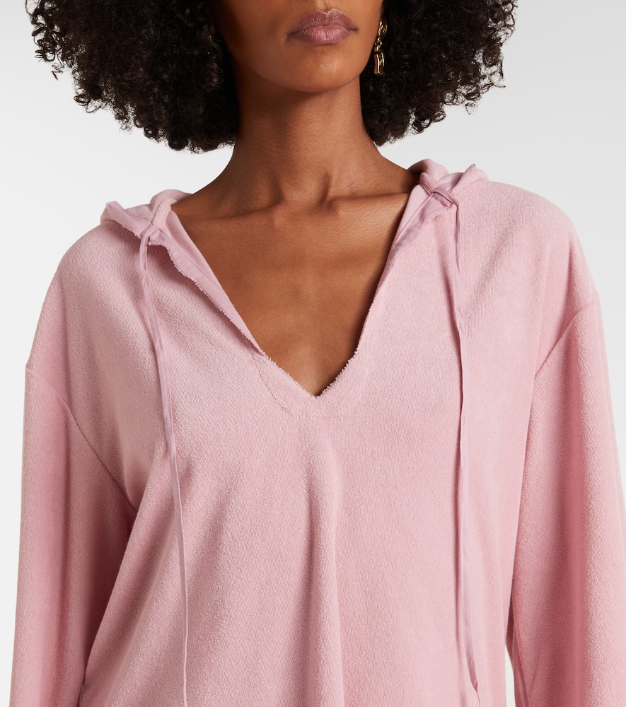 Baughman cotton-blend terry tunic