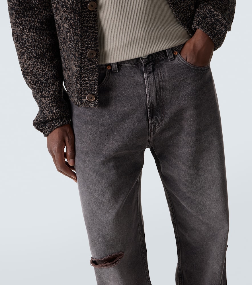 Third Cut distressed wide-leg jeans