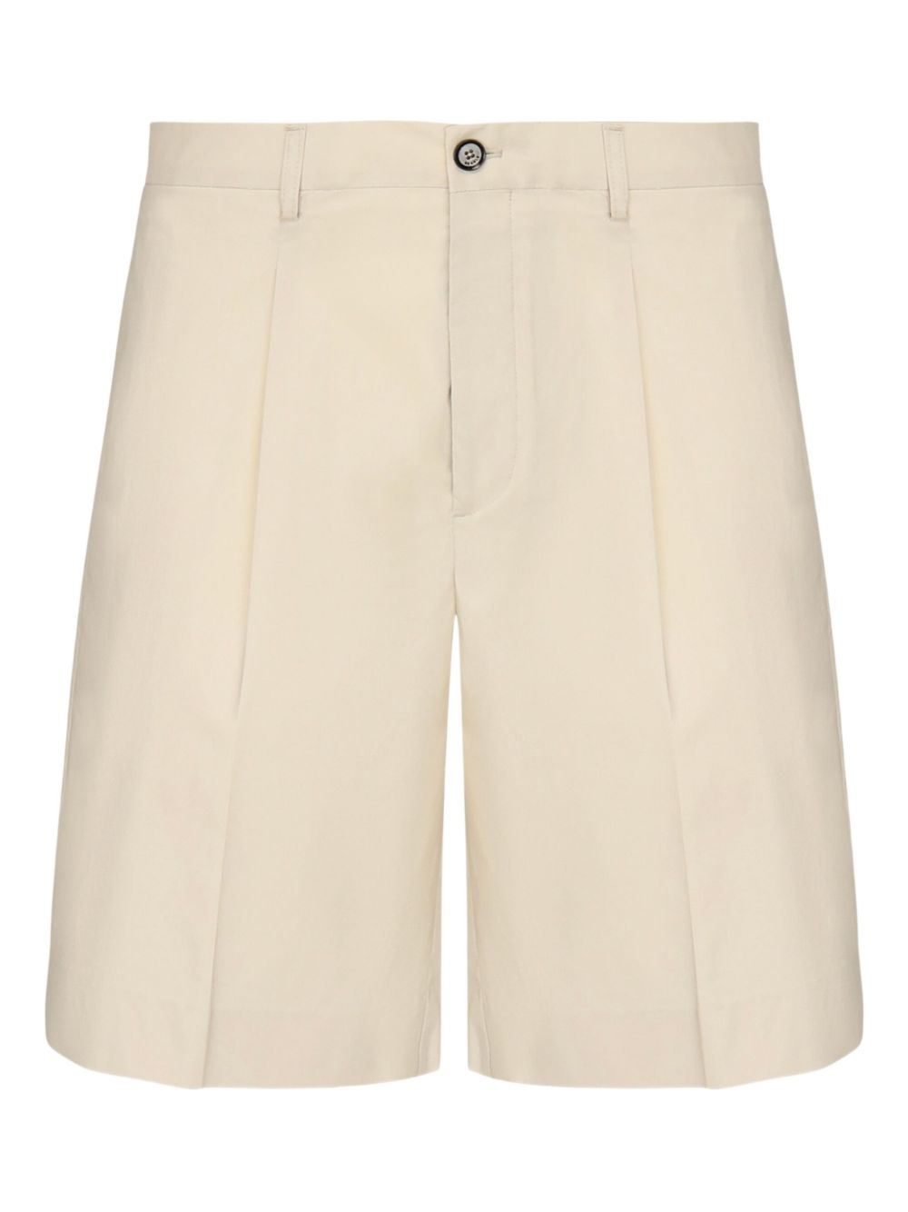 Pleat-detailed pocket shorts - Neutrals