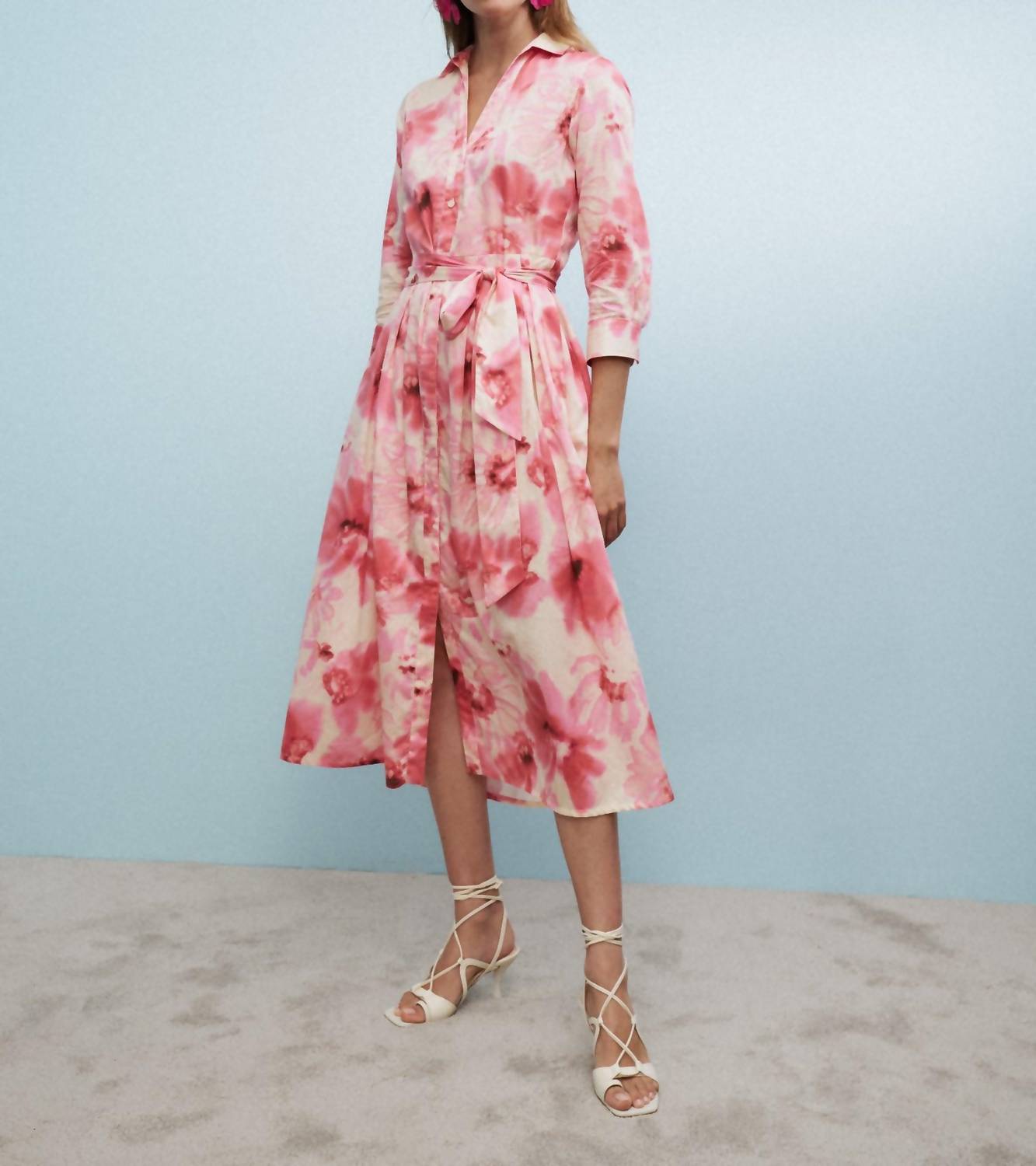 Julene Shirt Dress In Pink