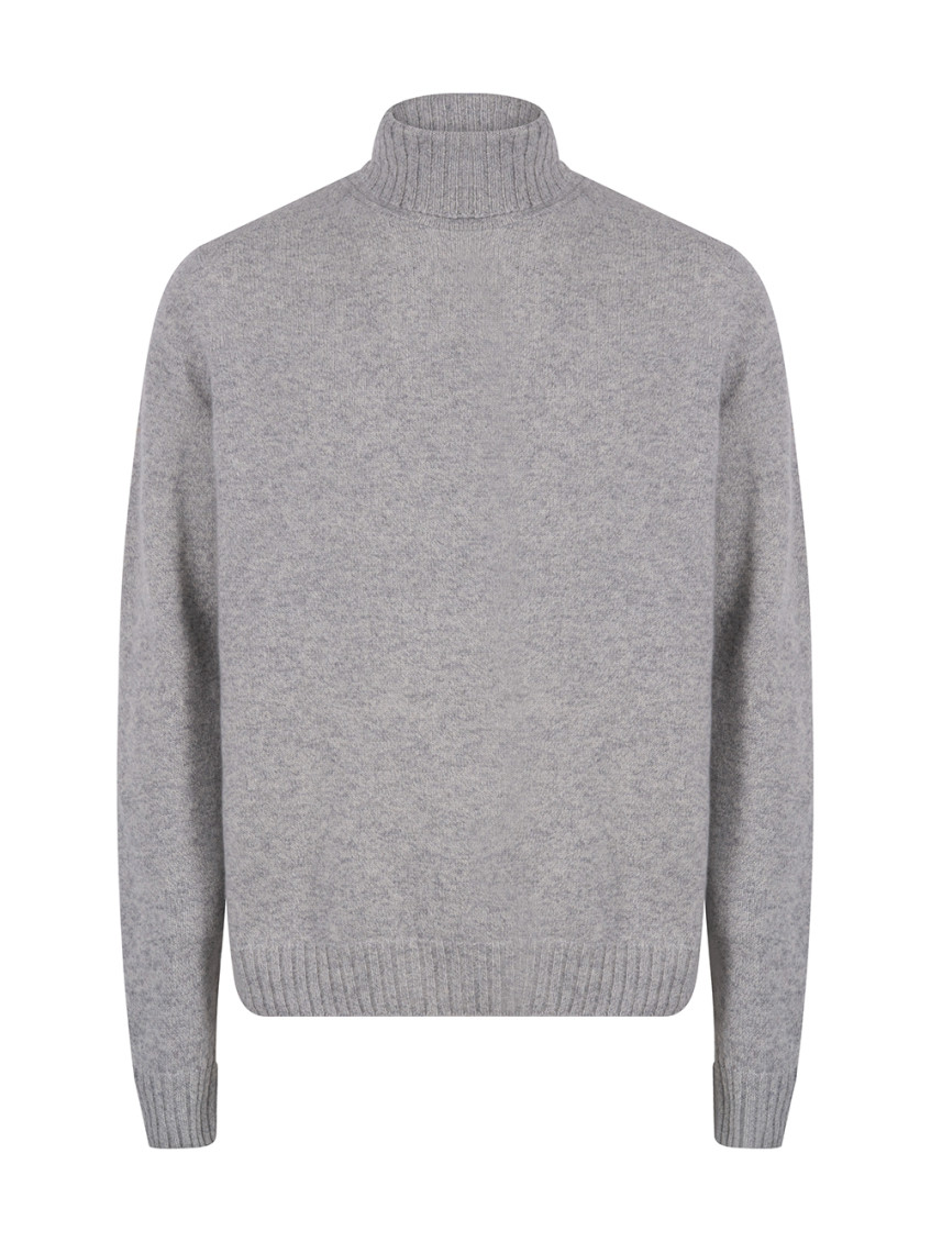 Grey Classic Logo High Neck Sweater