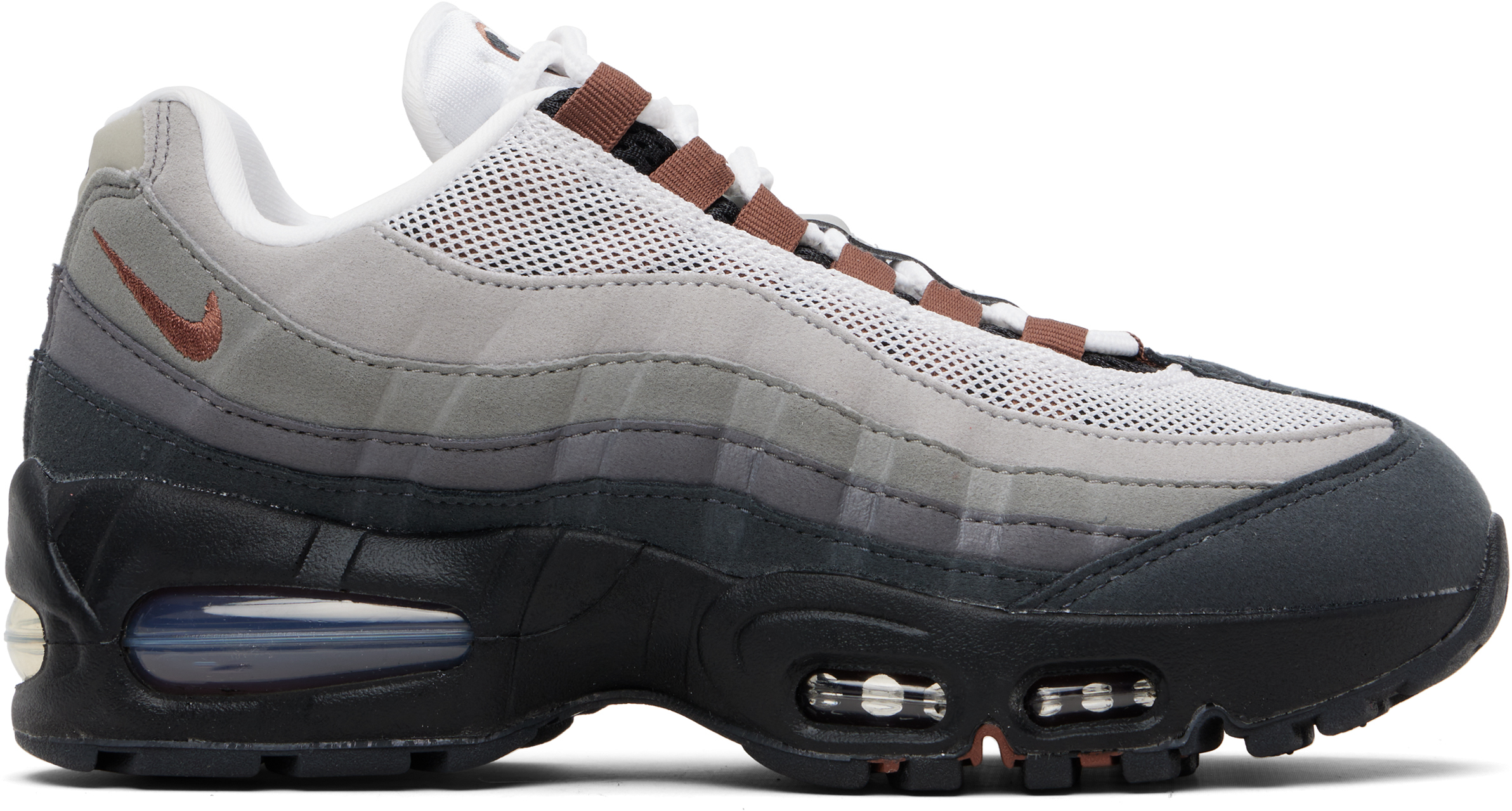 Gray Air Max 95 Big Bubble Sneakers