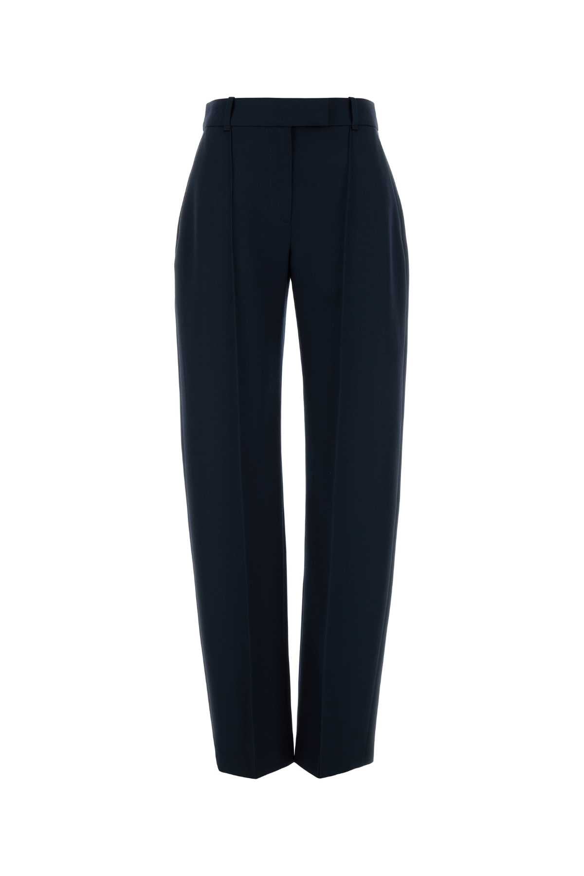 Wool Trousers — Navy