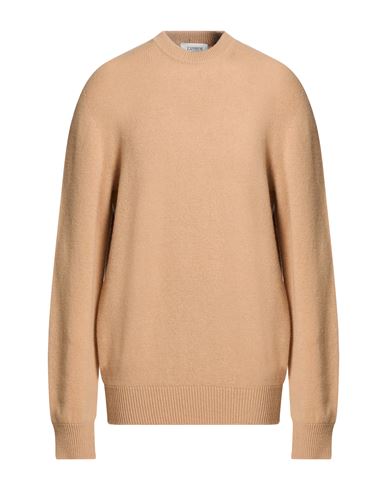 Man Sweater Camel Size 44 Merino Wool, Cashmere