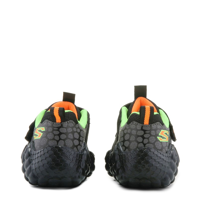 Kids' Skech-O-Saurus Light Up Sneaker Little/Big Kid Shoes (Black/Lime Dino)